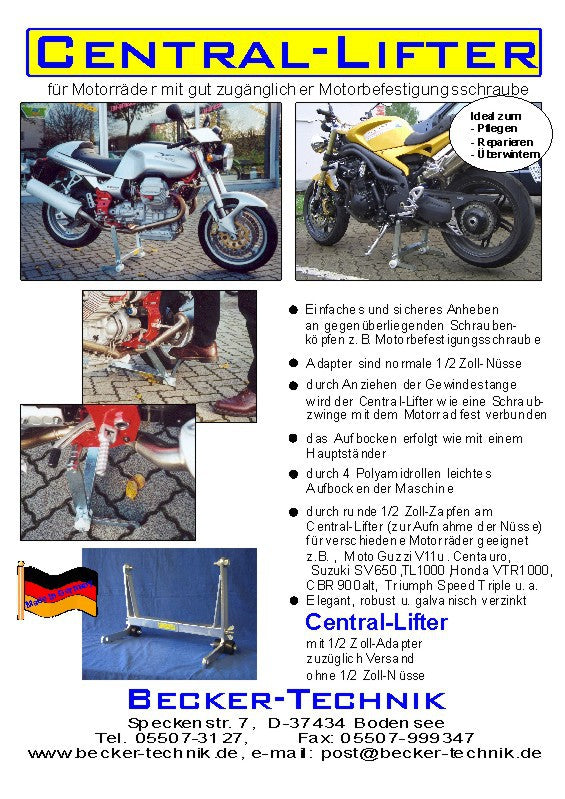 Central-Lifter für einige Speed Triple