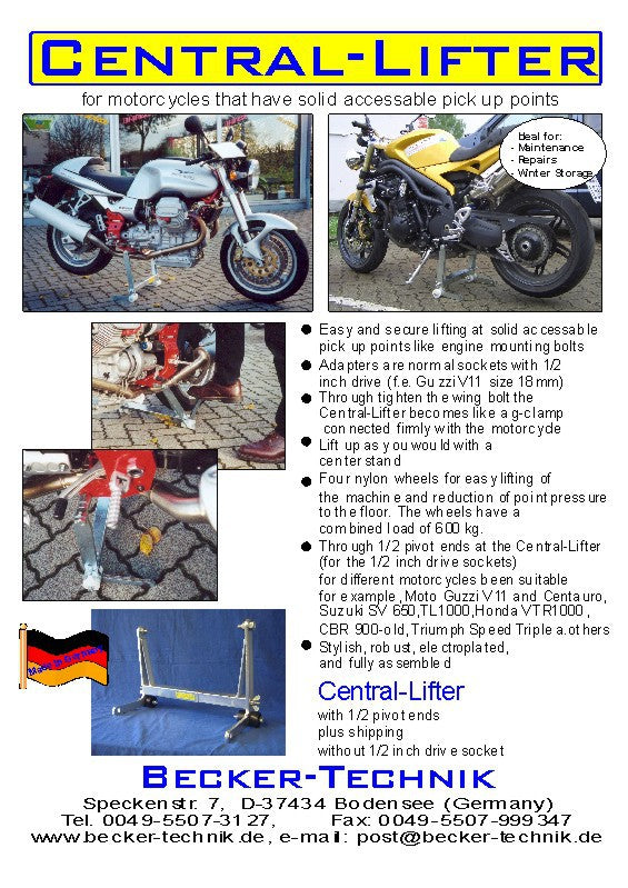 Central-Lifter für einige Speed Triple