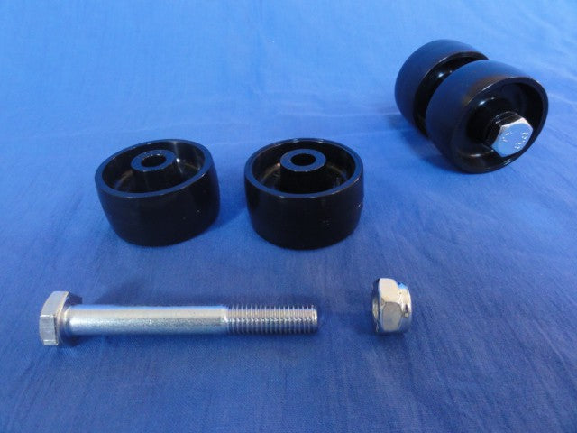 Zusatzrollen für Lifter (4x Rollen d50mm, 2x Schrauben M10 x 80, 2x Muttern M10 selbstsichernt)