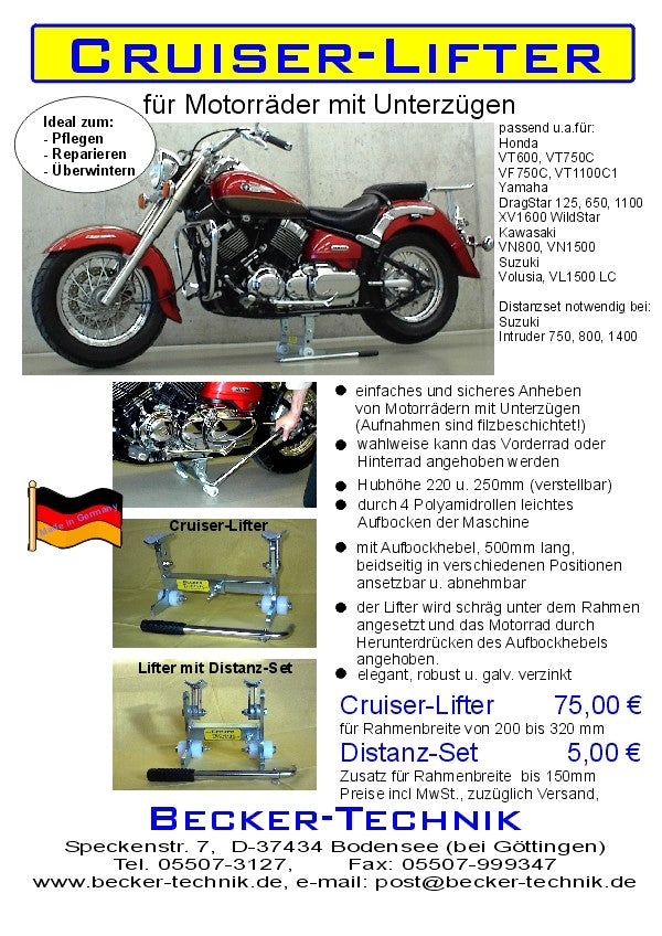 Distanz-Set für Cruiser-Lifter Y
